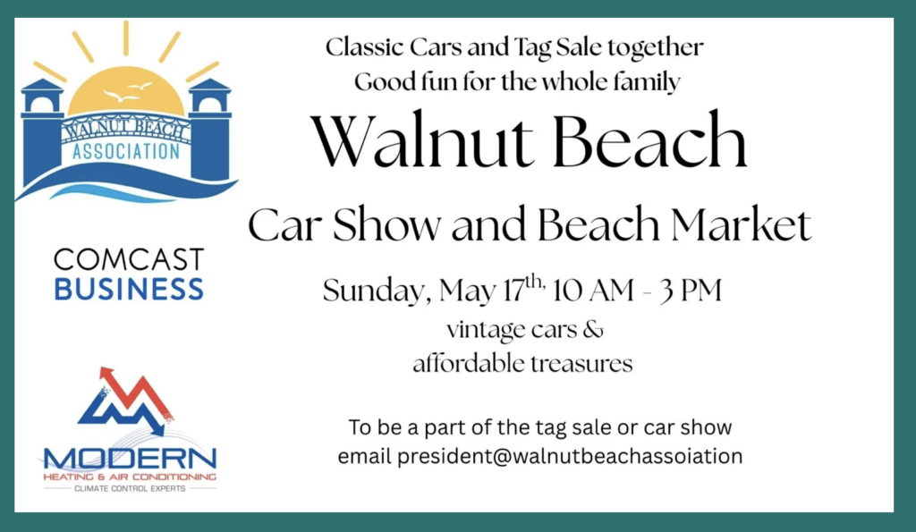 Walnut Beach Car Show monthly membership meeting location